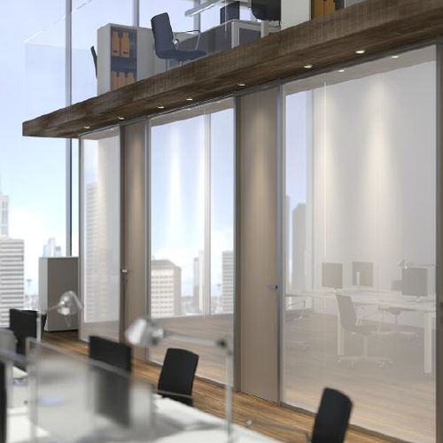 Parete scorrevole - AIR  - GAMMASTONE - a vetrina / in MDF / professionale