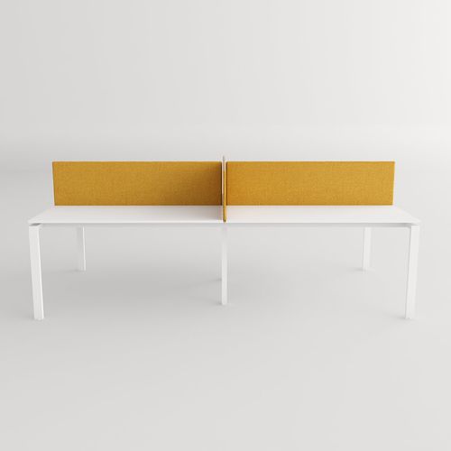 Scrivania per open space - KEMI™ - ATEPAA / PENT. - contemporanea / in legno laccato / con separatore integrato