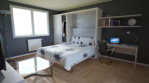 Letto a scomparsa - YOU SIMPLE - LIFTSECURITY - matrimoniale / contemporaneo / modulare