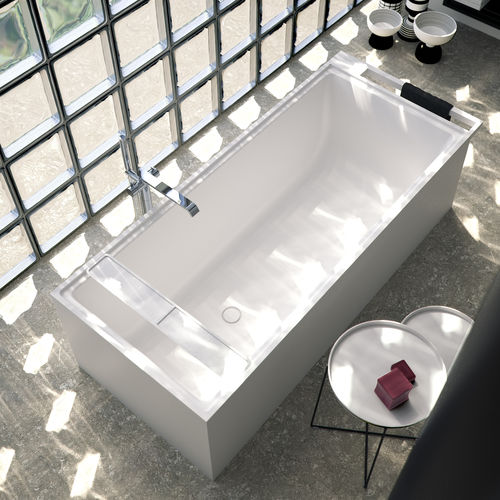 Vasca da bagno da appoggio - NEUTRA CENTRO STANZA 1 - SIGN - in Solid Surface / bianca