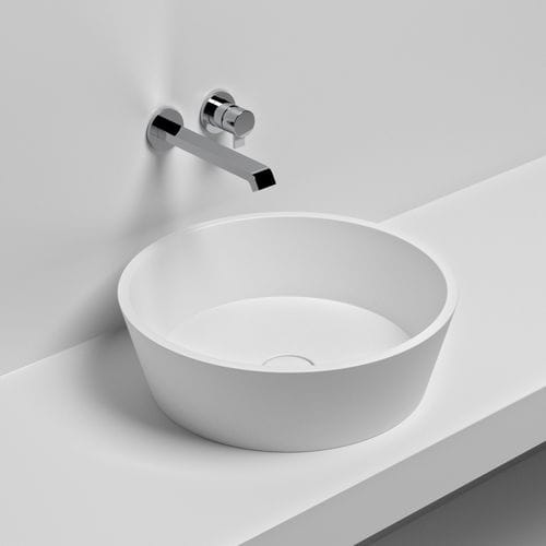 Lavabo da appoggio - KONO - SIGN - in Solid Surface / rotondo / contemporaneo