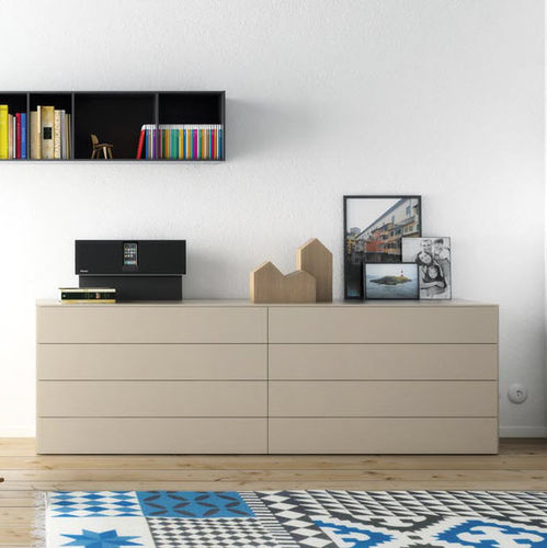 Cassettone contemporaneo - S1  - VIVE - MUEBLES VERGE S.L. - in legno / in MDF / modulare