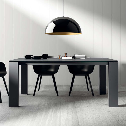 Tavolo da pranzo contemporaneo - T01 - VIVE - MUEBLES VERGE S.L. - in legno / in ceramica / in vetro laccato