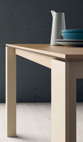 Tavolo da pranzo contemporaneo - T04  - VIVE - MUEBLES VERGE S.L. - in legno / in ceramica / in vetro laccato