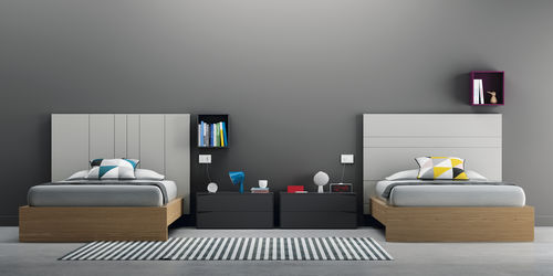 Letto matrimoniale - D9 - VIVE - MUEBLES VERGE S.L. - contemporaneo / con testiera / con comodini