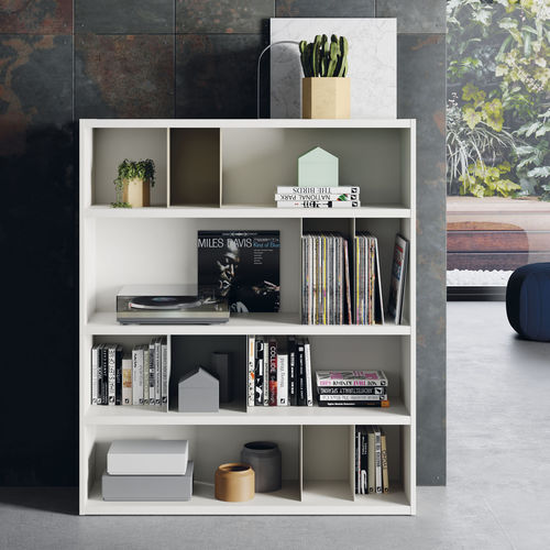 Libreria modulare - EST100 - VIVE - MUEBLES VERGE S.L. - contemporanea / in legno laccato