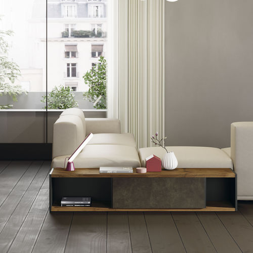 Scaffale basso - Est116 - VIVE - MUEBLES VERGE S.L. - contemporaneo / in legno laccato / in ceramica