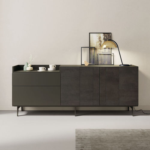Credenza contemporanea - ON APARADOR 6 - VIVE - MUEBLES VERGE S.L. - in legno laccato opaco / in ceramica / con ripiano