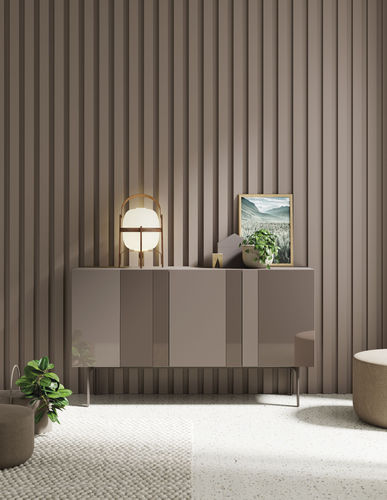 Credenza contemporanea - COMPACT APARADOR 4 - VIVE - MUEBLES VERGE S.L. - in legno laccato / in vetro laccato / in cristallo