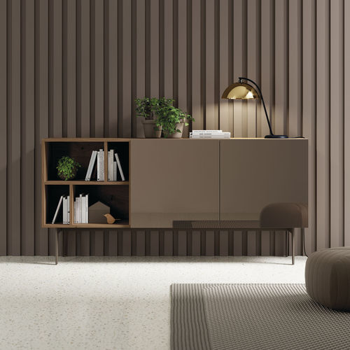 Credenza moderna - COMPACT APARADOR 10 - VIVE - MUEBLES VERGE S.L. - in rovere / impiallacciata in legno / in legno laccato opaco