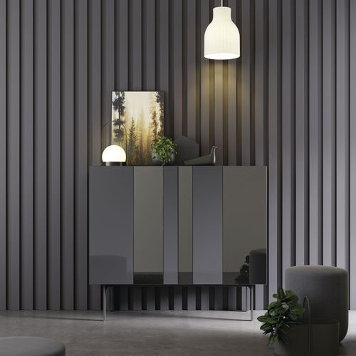 Credenza moderna - COMPACT APARADOR 19 - VIVE - MUEBLES VERGE S.L. - in legno laccato opaco / in vetro laccato / in cristallo