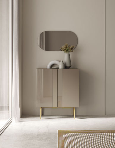 Credenza alta - COMPACT RECIBIDOR 7 - VIVE - MUEBLES VERGE S.L. - contemporanea / in legno laccato opaco / in vetro laccato