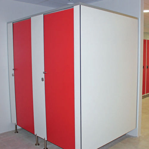 Cabina per bagni pubblici in HPL - MEGABLOK S.A. - in acciaio inossidabile / per toilette / per interni