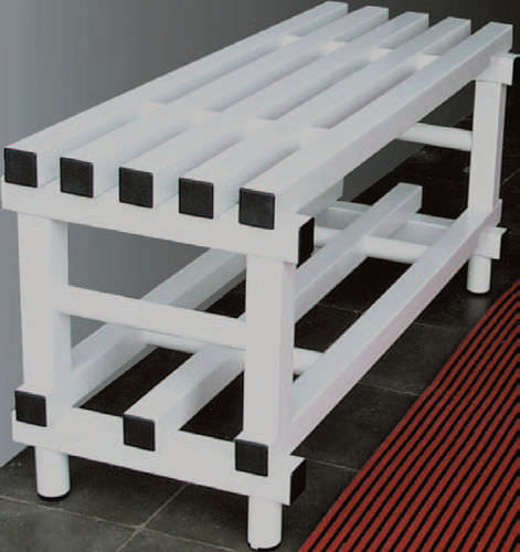 Panca per spogliatoio classica - PVC-1000 - MEGABLOK S.A. - in PVC / contract
