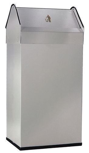 Portarifiuti igienico - PAP900 - MEGABLOK S.A. - in acciaio / con coperchio basculante / contemporaneo