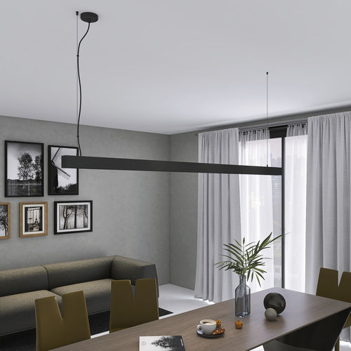 Profilo luminoso sospeso - COMFORT - Luz Negra - LED / in alluminio / per ufficio