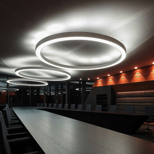 Luce a sospensione - SKYLED SATURNO 60 - Luz Negra - LED / ad anelli / IP20