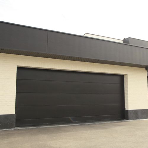 Porta sezionale per garage - 60 - SMF Services - in acciaio inossidabile / in schiuma di poliuretano / automatica