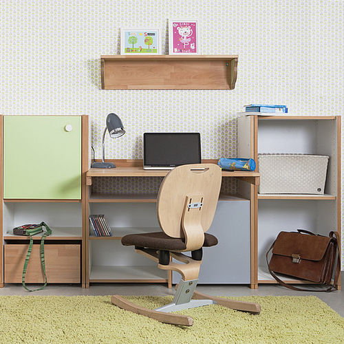 Scrivania contemporanea - DEBE.DELITE - TEENAGERS 01 - de Breuyn Möbel GmbH - in legno / con ripiano / per bambini