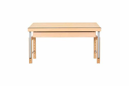 Scrivania contemporanea - ZIGGY - de Breuyn Möbel GmbH - in legno / con 4 gambe / ad altezza regolabile