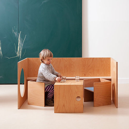 Set tavolo e sedia contemporaneo - BAUKIND - de Breuyn Möbel GmbH - da interno / in legno / per bambini