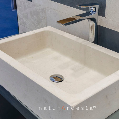 Lavabo da appoggio - GINEVRA - MAP Slate Srl - in pietra naturale / su misura / personalizzabile