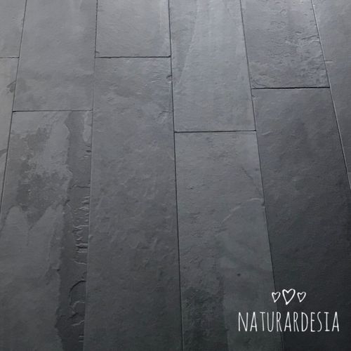 Piastrella in ardesia - BLACK NATURAL SLATE - MAP Slate Srl - opaca / finitura naturale / da interno