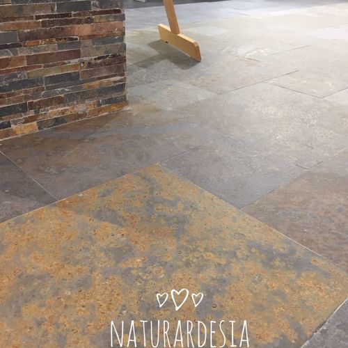 Piastrella in ardesia - MULTICOLO SLATE - MAP Slate Srl - finitura naturale / da interno / da esterno