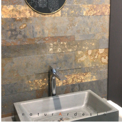 Rivestimento murale da esterno - MIX STRIPS - MAP Slate Srl - da interno / in ardesia / in pietra naturale