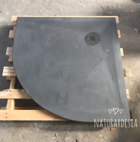 Piatto doccia angolare - ELIO - ANGOLARE - MAP Slate Srl - da appoggio / da incasso / in pietra naturale