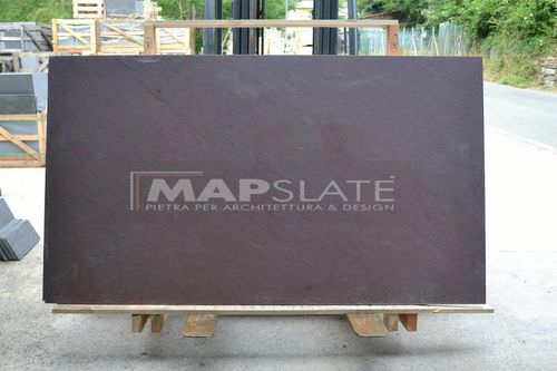 Lastra in pietra in ardesia - PURPLE SLATE SLABS  - MAP Slate Srl - a rilievo / viola