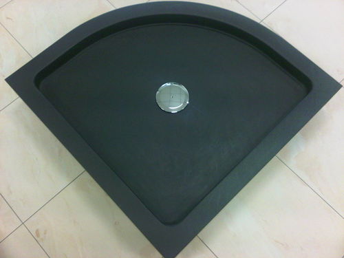 Piatto doccia d'angolo - LIGURE SLATE CUSTOMIZED - MAP Slate Srl - da appoggio / in pietra naturale / antiscivolo