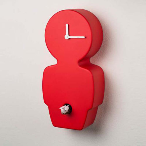 Orologio contemporaneo - ADAMO ED EVA - DIAMANTINI & DOMENICONI - a muro / analogico / in legno laccato