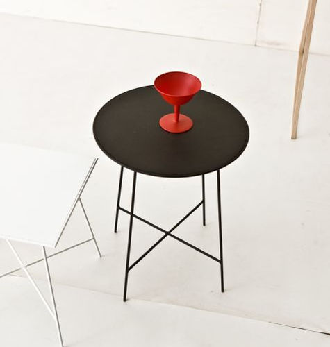 Tavolo d'appoggio contemporaneo - KUFÙ - DIAMANTINI & DOMENICONI - in metallo laccato / per uso residenziale / da interno