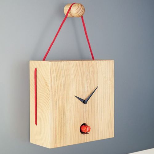 Orologio contemporaneo - TOITURE - DIAMANTINI & DOMENICONI - a muro / analogico / in legno