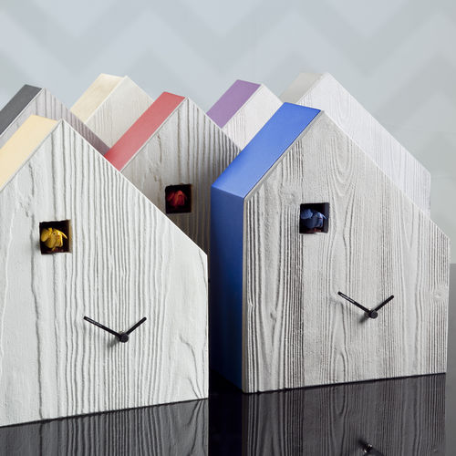 Orologio contemporaneo - CEMENTO - DIAMANTINI & DOMENICONI - a muro / analogico / in acciaio inossidabile
