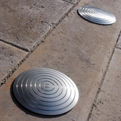 Borchia tattile in acciaio inossidabile - Design espaces