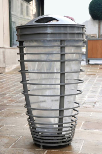 Portarifiuti pubblico - JUMO - Design espaces - per raccolta differenziata / in acciaio inossidabile / in acciaio termolaccato