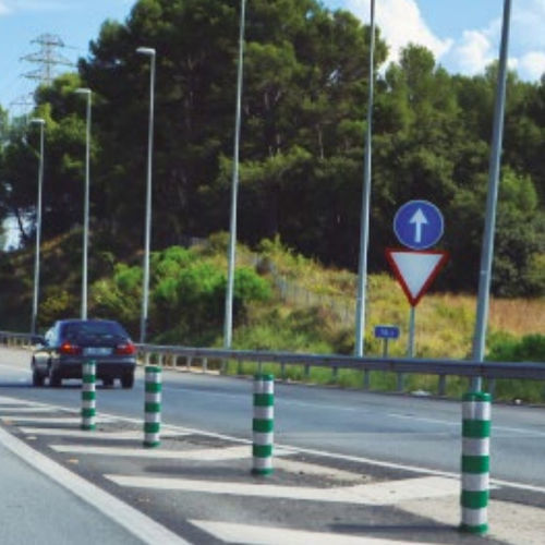 Dissuasore di sicurezza - Baliza Ref D150 - Sabacaucho - fissa / in elastomero / riflettente