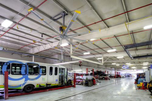 Ventilatore a parete - POWERFOIL 8  - Big Ass Fans - industriale / in metallo