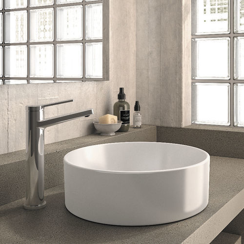 Lavabo da appoggio - HERA - Ceramicas Gala - su misura / circolare / 1 foro
