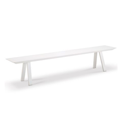 Panca da giardino contemporanea - VANITY - VLAEMYNCK - in alluminio / senza schienale / senza braccioli