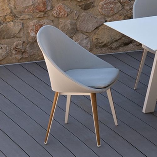 Sedia da ristorante contemporanea - VANITY - VLAEMYNCK - da esterno / da interno / in tessuto