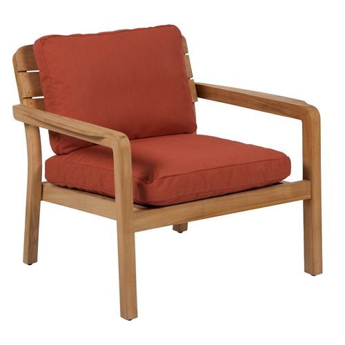 Poltrona contemporanea - LODGE - VLAEMYNCK - in tessuto / in teak / per cuscini