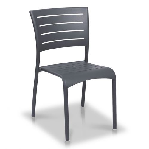 Sedia da ristorante contemporanea - MADISON - VLAEMYNCK - da esterno / in alluminio laccato / con supporto in alluminio