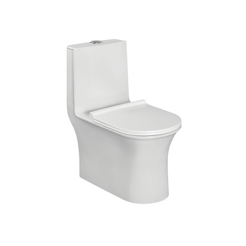 WC da appoggio - FABIO S-300 - HSIL Limited (Hindware) - in ceramica / per uso residenziale / allungato