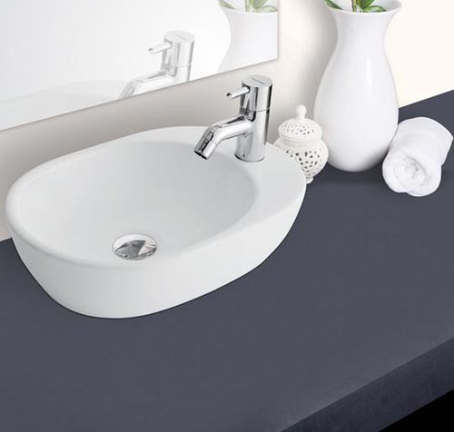 Lavabo da appoggio - HINDWARE ITALIAN: BARCA  - HSIL Limited (Hindware) - in porcellana / ovale / contemporaneo