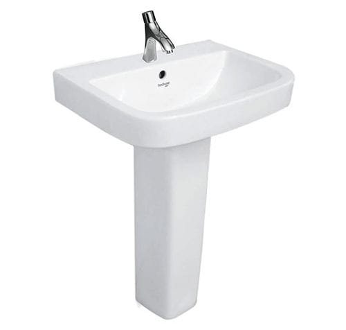 Lavabo autoportante - HINDWARE ITALIAN: NEO LARGO - HSIL Limited (Hindware) - in porcellana / rettangolare / contemporaneo