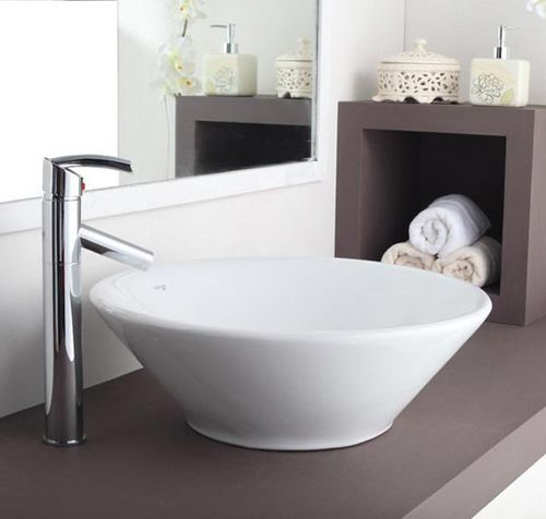 Lavabo da appoggio - HINDWARE ART: CORAL - HSIL Limited (Hindware) - in porcellana / rotondo / contemporaneo