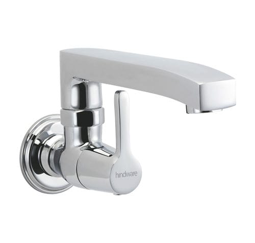 Miscelatore da parete - HINDWARE: BARREL NEO - HSIL Limited (Hindware) - in metallo cromato / da cucina / 1 foro